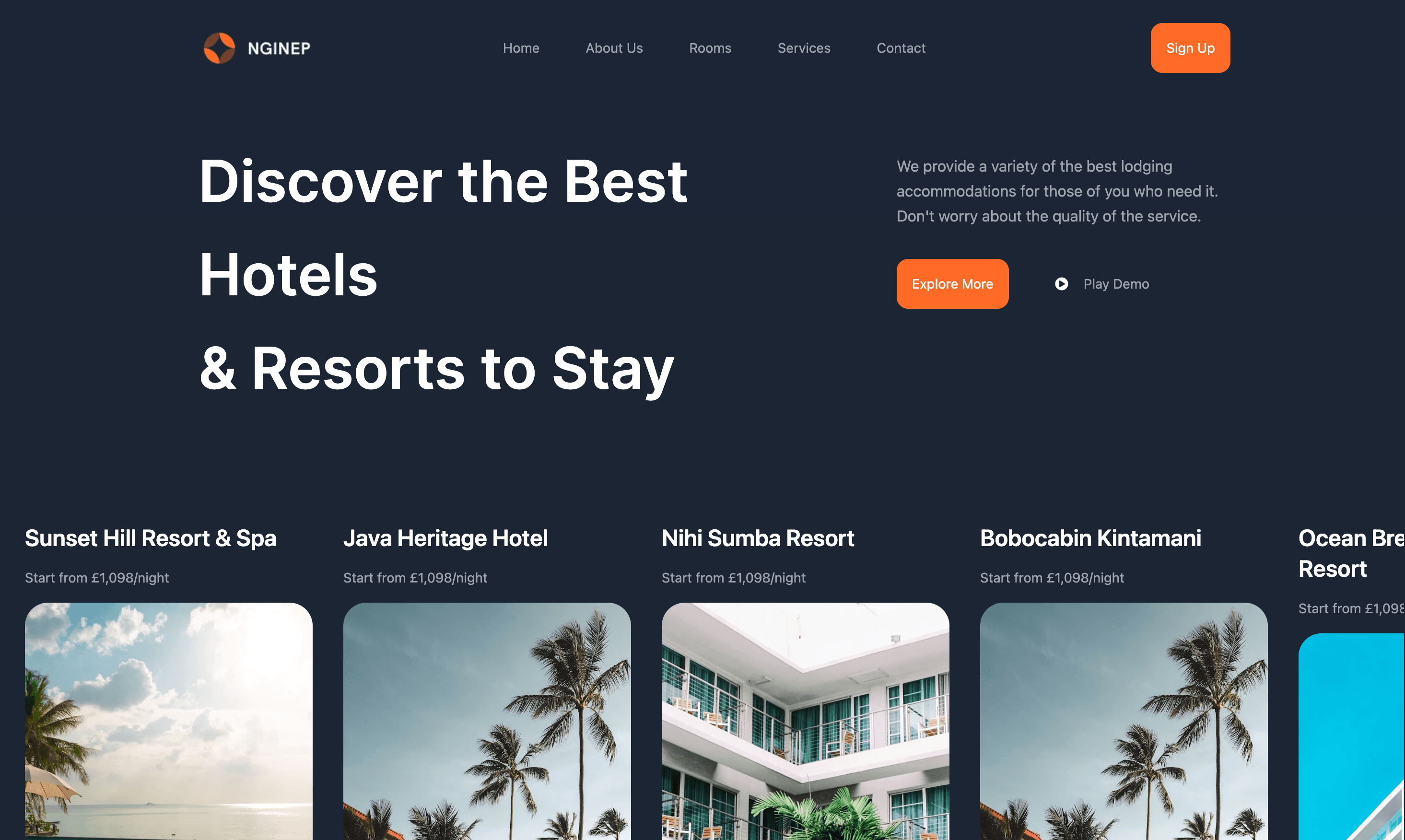 Landing Page